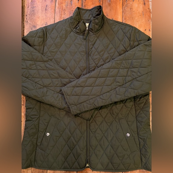Land’s End, Womans, Quilted, Army Green Jacket. Size XL 18-20 - Picture 2 of 7